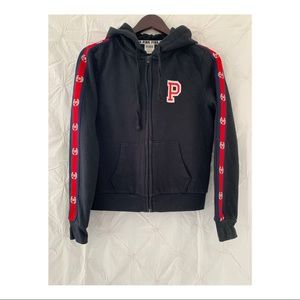PINK Varsity Zip Up Hoodie